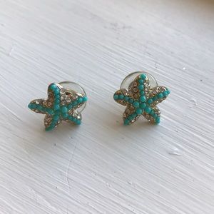 Blue Starfish Earrings 💫